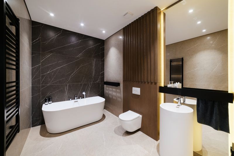 Bathroom with Layered Lighting